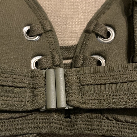 Seafolly Inka Rib Lace Up Bikini Top - Picture 4 of 8